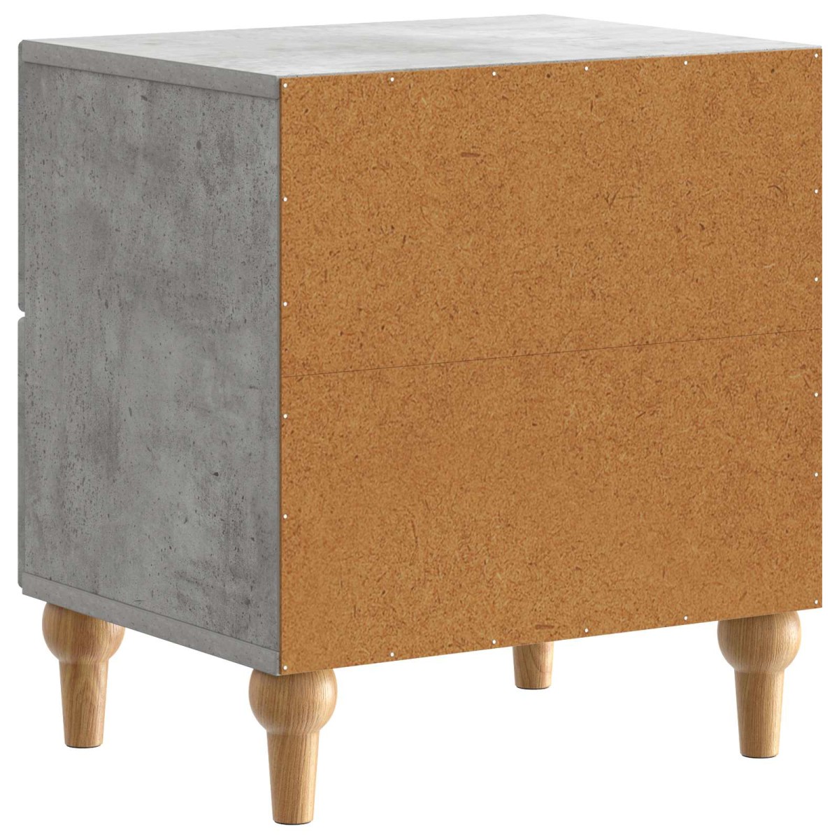 vidaXL Κομοδίνο Γκρι Σκυροδέματος 43 x 34,5 x 48 εκ Επεξεργασμένο Ξύλο