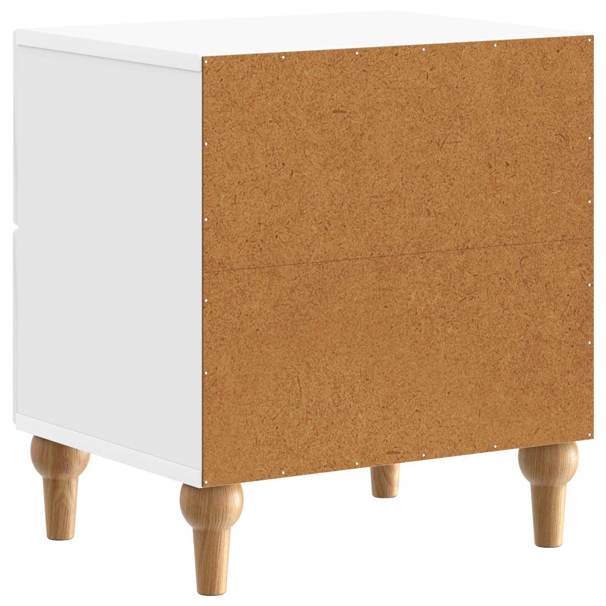 vidaXL Κομοδίνο 2 τμχ. Γυαλιστερό Λευκό 43 x 34,5 x 48 εκ