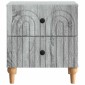 vidaXL Κομοδίνο Γκρι Sonoma 43 x 34,5 x 48 εκ Επεξεργασμένο Ξύλο