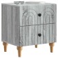 vidaXL Κομοδίνο 2 τμχ. Γκρι Sonoma 43 x 34,5 x 48 εκ