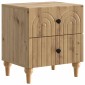 vidaXL Κομοδίνο 2 τμχ. Artisan Δρυς 43 x 34,5 x 48 εκ