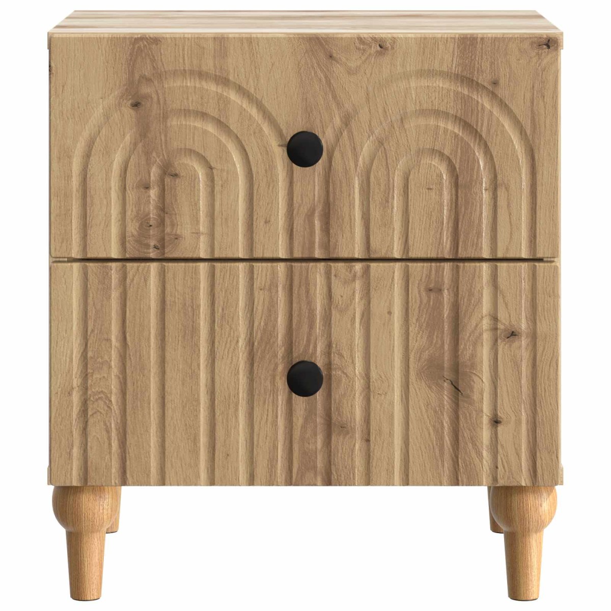 vidaXL Κομοδίνο 2 τμχ. Artisan Δρυς 43 x 34,5 x 48 εκ