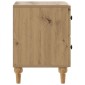vidaXL Κομοδίνο 2 τμχ. Artisan Δρυς 43 x 34,5 x 48 εκ