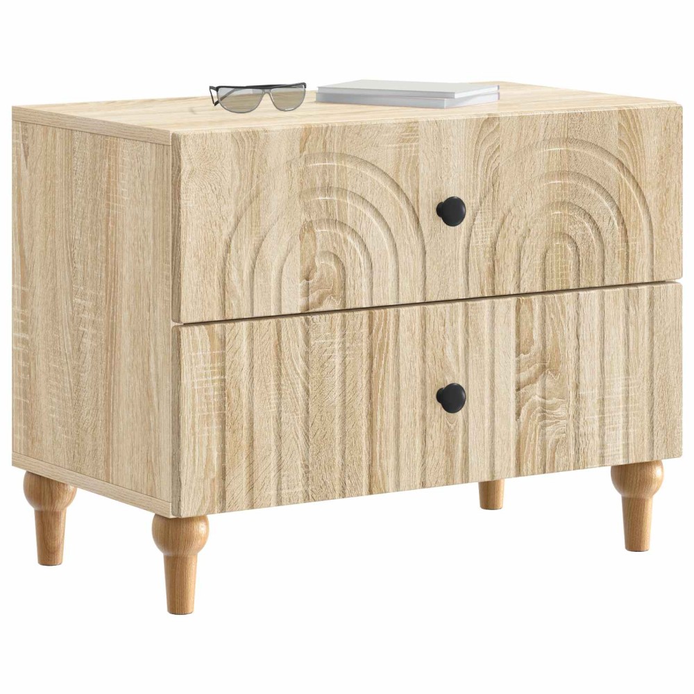 vidaXL Κομοδίνο Sonoma Δρυς 62 x 34,5 x 48 εκ Επεξεργασμένο Ξύλο