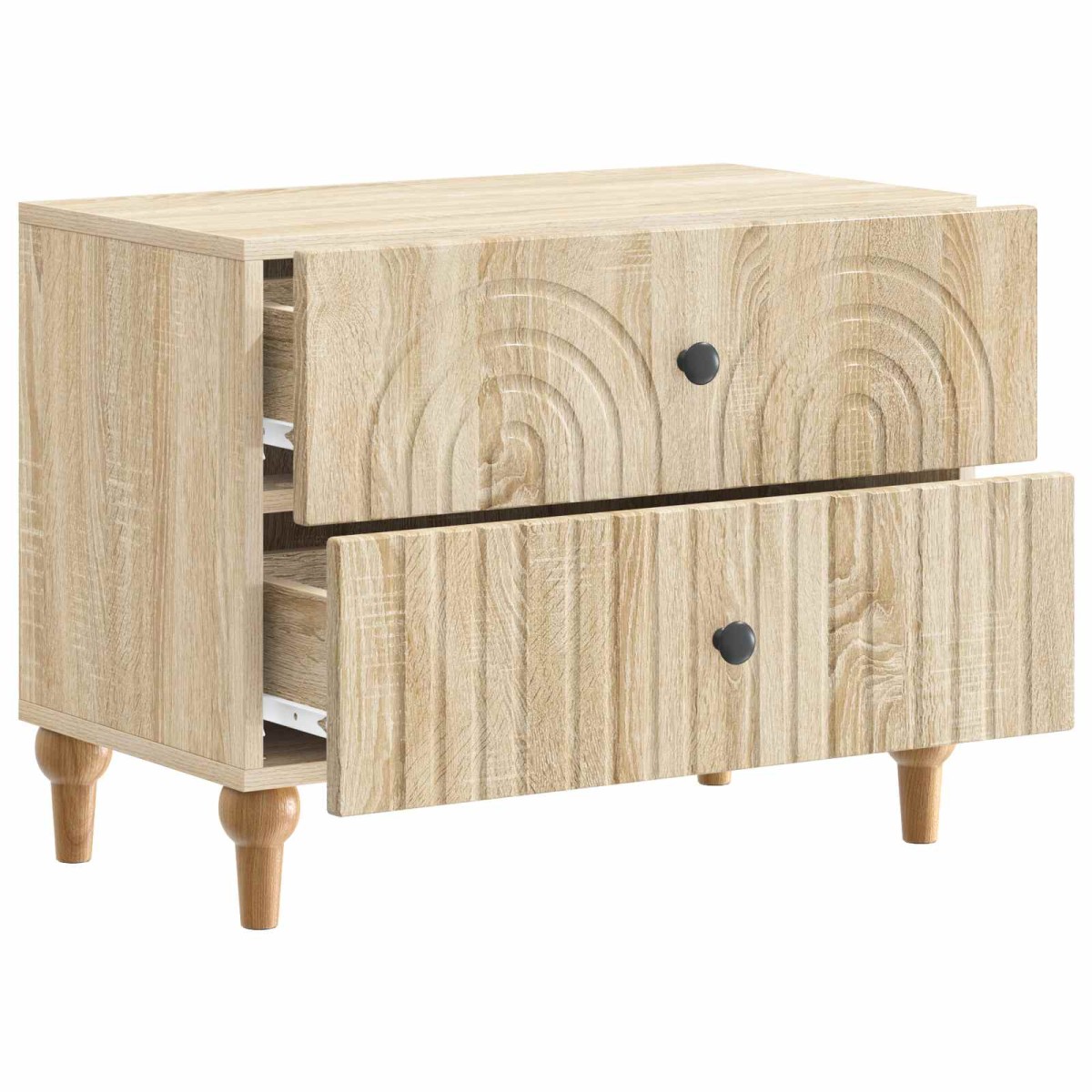 vidaXL Κομοδίνο Sonoma Δρυς 62 x 34,5 x 48 εκ Επεξεργασμένο Ξύλο