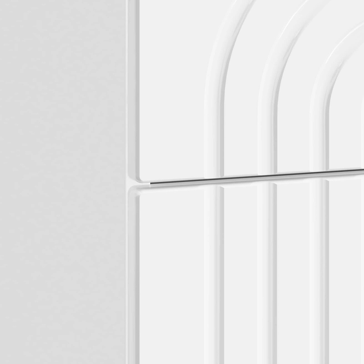 vidaXL Κομοδίνο Γυαλιστερό Λευκό 62 x 34,5 x 48 εκ Επεξεργασμένο Ξύλο