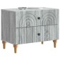 vidaXL Κομοδίνο Γκρι Sonoma 62 x 34,5 x 48 εκ Επεξεργασμένο Ξύλο