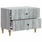 vidaXL Κομοδίνο Γκρι Sonoma 62 x 34,5 x 48 εκ Επεξεργασμένο Ξύλο