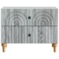 vidaXL Κομοδίνο Γκρι Sonoma 62 x 34,5 x 48 εκ Επεξεργασμένο Ξύλο
