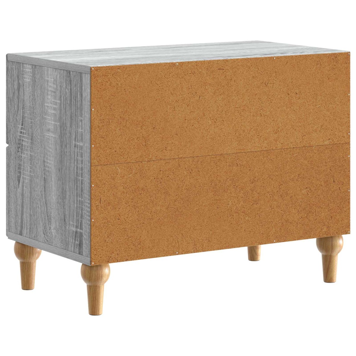 vidaXL Κομοδίνο Γκρι Sonoma 62 x 34,5 x 48 εκ Επεξεργασμένο Ξύλο