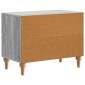 vidaXL Κομοδίνο Γκρι Sonoma 62 x 34,5 x 48 εκ Επεξεργασμένο Ξύλο