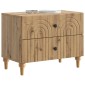 vidaXL Κομοδίνο Artisan Δρυς 62 x 34,5 x 48 εκ Επεξεργασμένο Ξύλο