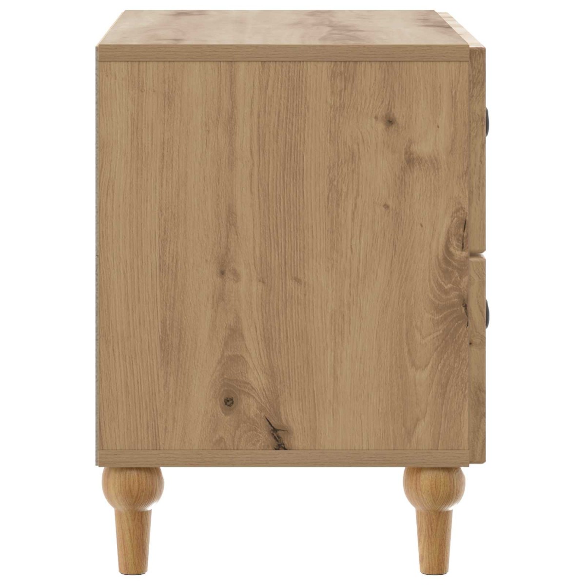 vidaXL Κομοδίνο Artisan Δρυς 62 x 34,5 x 48 εκ Επεξεργασμένο Ξύλο