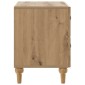 vidaXL Κομοδίνο Artisan Δρυς 62 x 34,5 x 48 εκ Επεξεργασμένο Ξύλο
