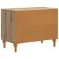 vidaXL Κομοδίνο Artisan Δρυς 62 x 34,5 x 48 εκ Επεξεργασμένο Ξύλο