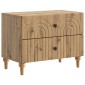 vidaXL Κομοδίνο Artisan Δρυς 62 x 34,5 x 48 εκ Επεξεργασμένο Ξύλο