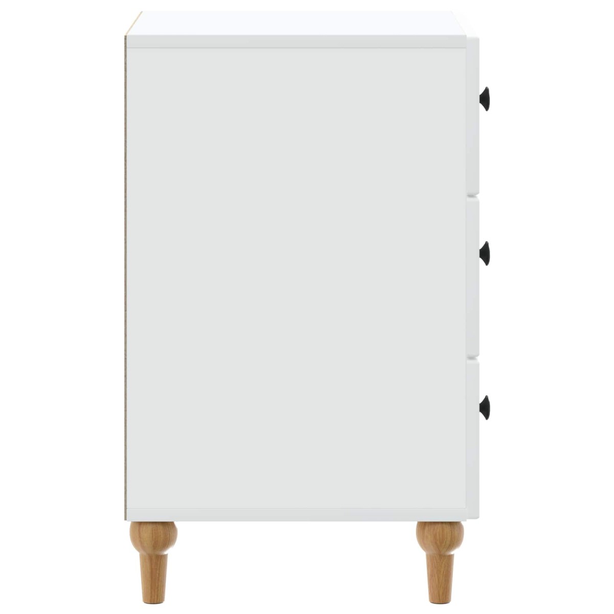 vidaXL Κομοδίνο με συρτάρι Λευκό 43x 41 x 66,5 εκ Επεξεργασμένο Ξύλο