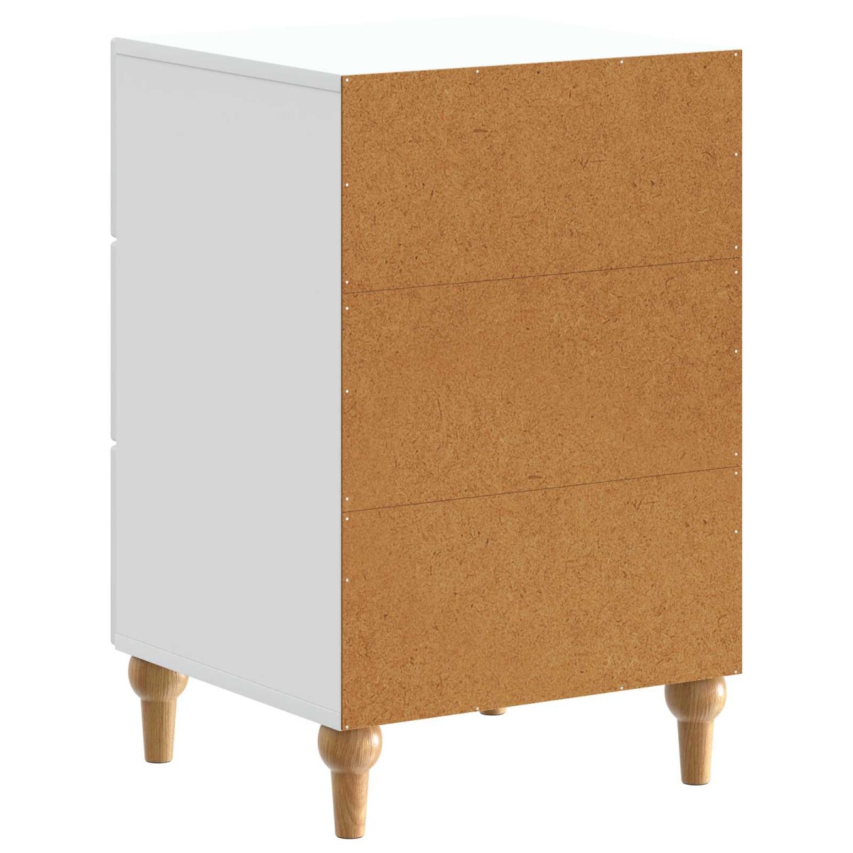 vidaXL Κομοδίνο με συρτάρι Λευκό 43x 41 x 66,5 εκ Επεξεργασμένο Ξύλο