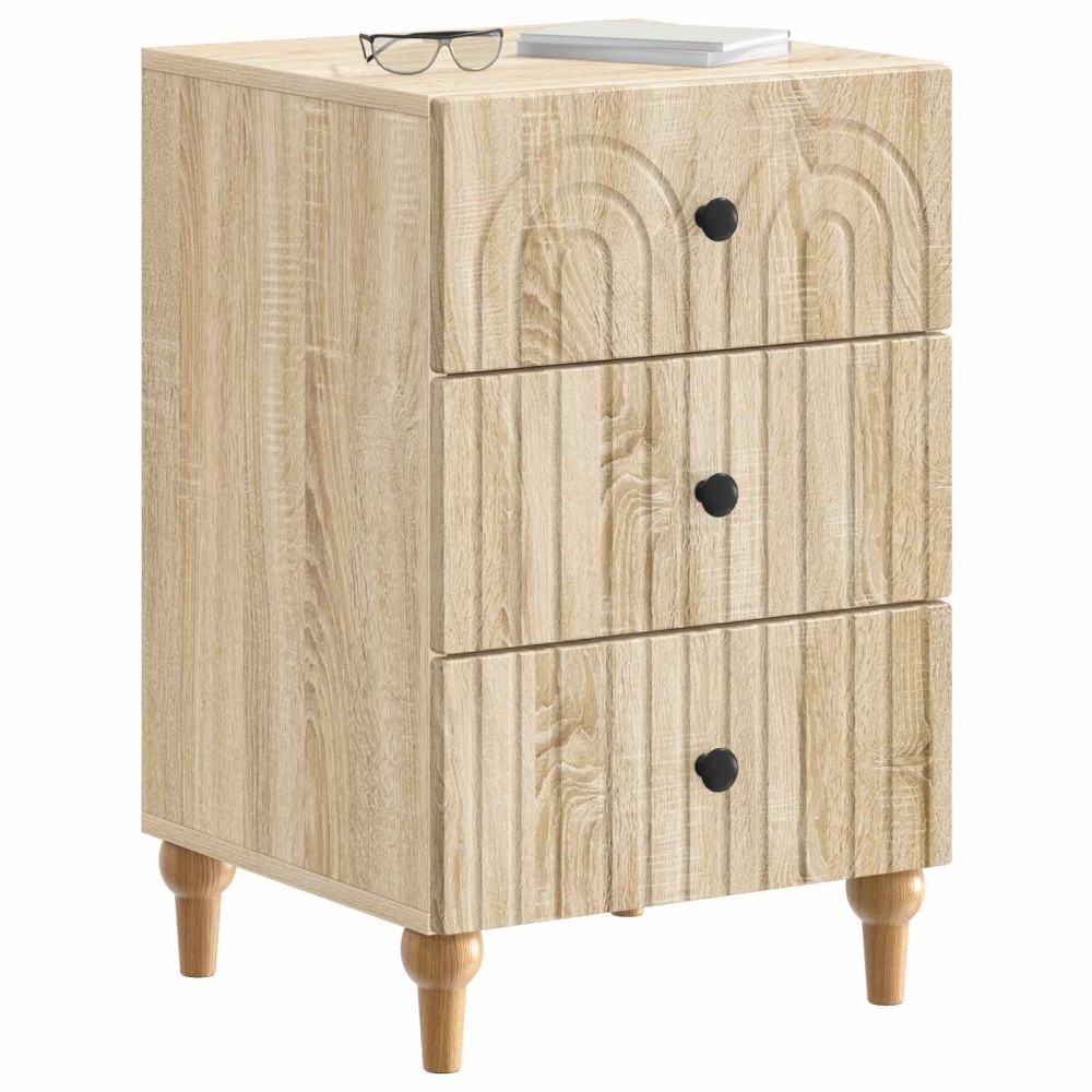 vidaXL Κομοδίνο Sonoma Δρυς 43x 41 x 66,5 εκ Επεξεργασμένο Ξύλο