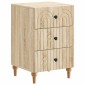 vidaXL Κομοδίνο Sonoma Δρυς 43x 41 x 66,5 εκ Επεξεργασμένο Ξύλο