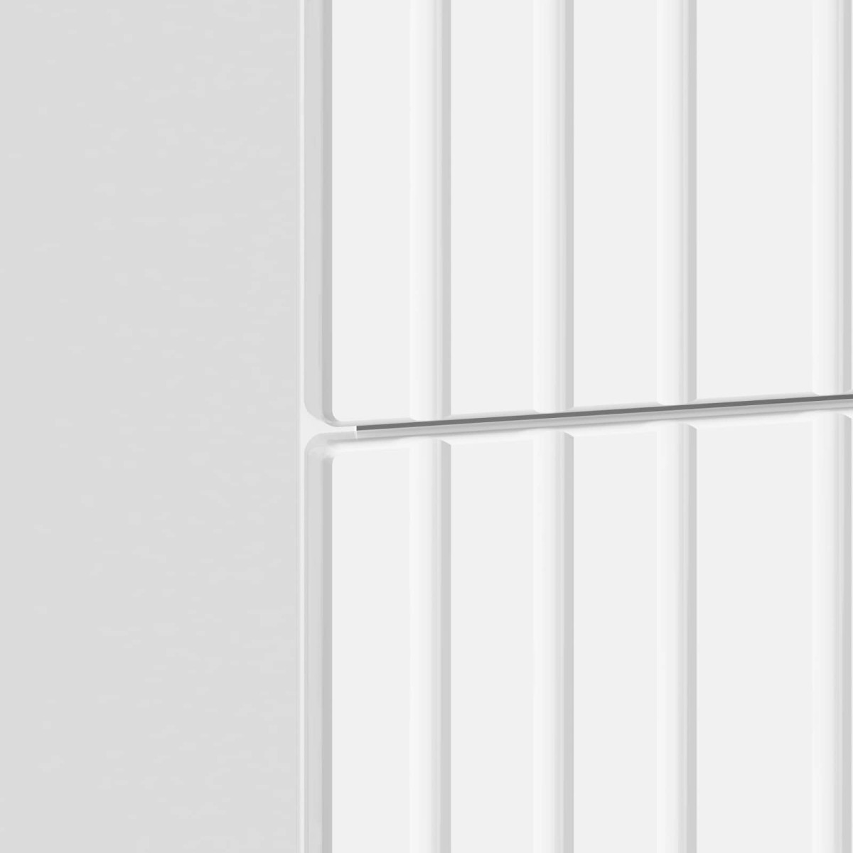 vidaXL Κομοδίνο Γυαλιστερό Λευκό 43x 41 x 66,5 εκ Επεξεργασμένο Ξύλο
