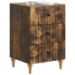 vidaXL Κομοδίνο Καπνισμένο Ξύλο Δρυός 43x 41 x 66,5 εκ