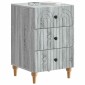 vidaXL Κομοδίνο Γκρι Sonoma 43x 41 x 66,5 εκ Επεξεργασμένο Ξύλο