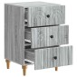 vidaXL Κομοδίνο Γκρι Sonoma 43x 41 x 66,5 εκ Επεξεργασμένο Ξύλο