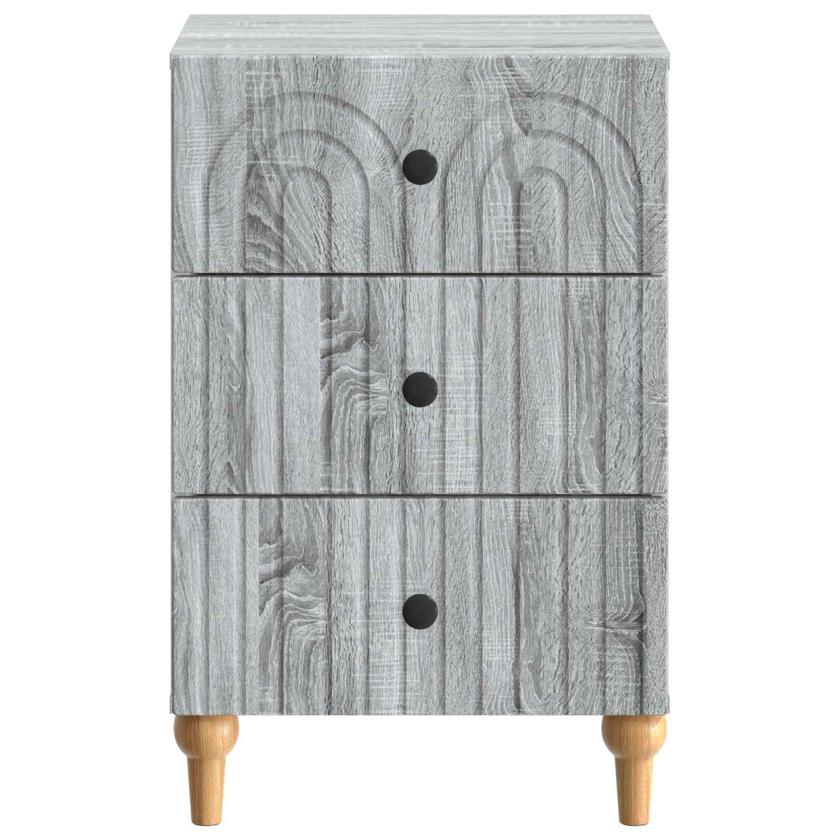 vidaXL Κομοδίνο Γκρι Sonoma 43x 41 x 66,5 εκ Επεξεργασμένο Ξύλο