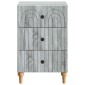 vidaXL Κομοδίνο Γκρι Sonoma 43x 41 x 66,5 εκ Επεξεργασμένο Ξύλο