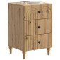 vidaXL Κομοδίνο Artisan Δρυς 43x 41 x 66,5 εκ Επεξεργασμένο Ξύλο