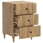 vidaXL Κομοδίνο Artisan Δρυς 43x 41 x 66,5 εκ Επεξεργασμένο Ξύλο