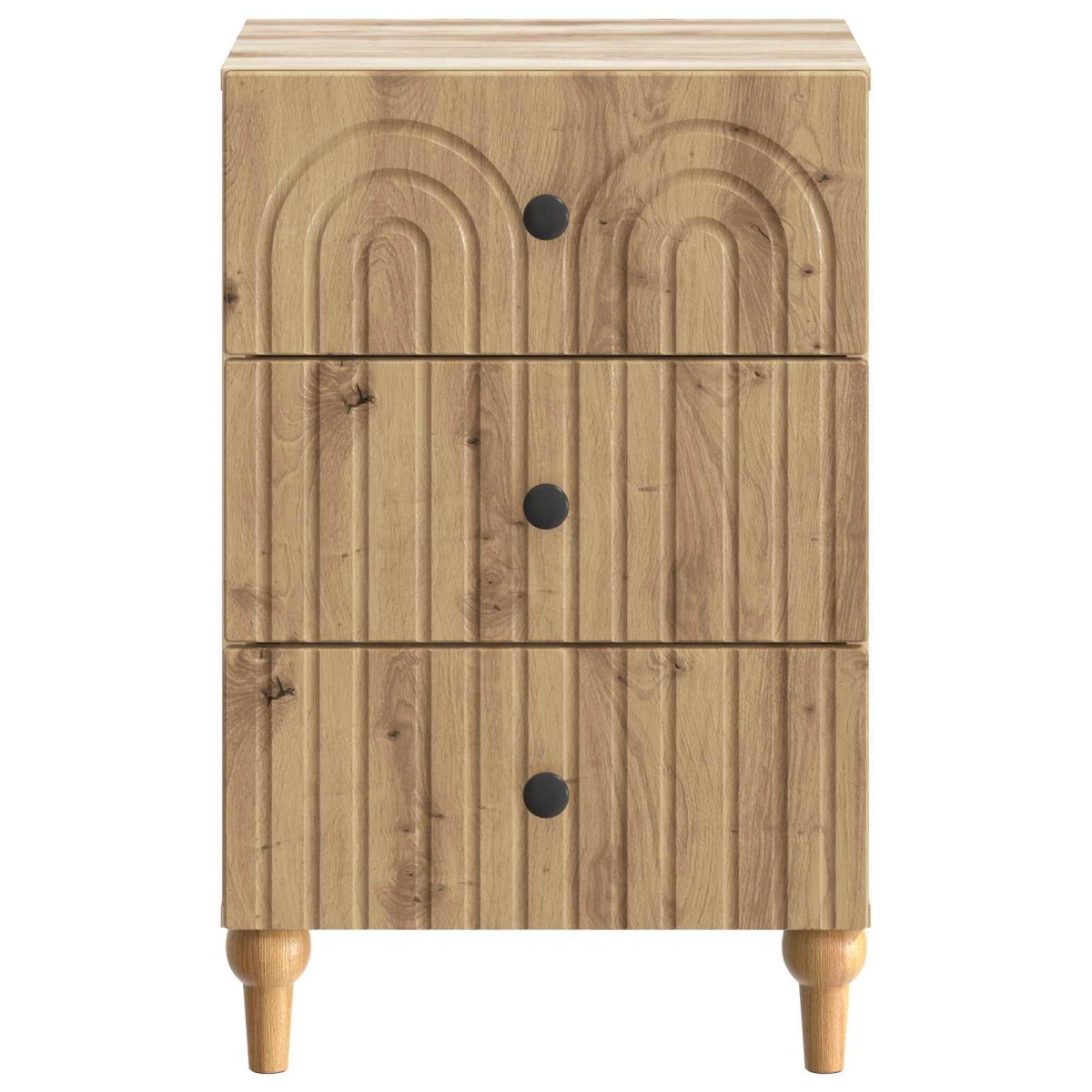 vidaXL Κομοδίνο Artisan Δρυς 43x 41 x 66,5 εκ Επεξεργασμένο Ξύλο