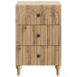 vidaXL Κομοδίνο Artisan Δρυς 43x 41 x 66,5 εκ Επεξεργασμένο Ξύλο