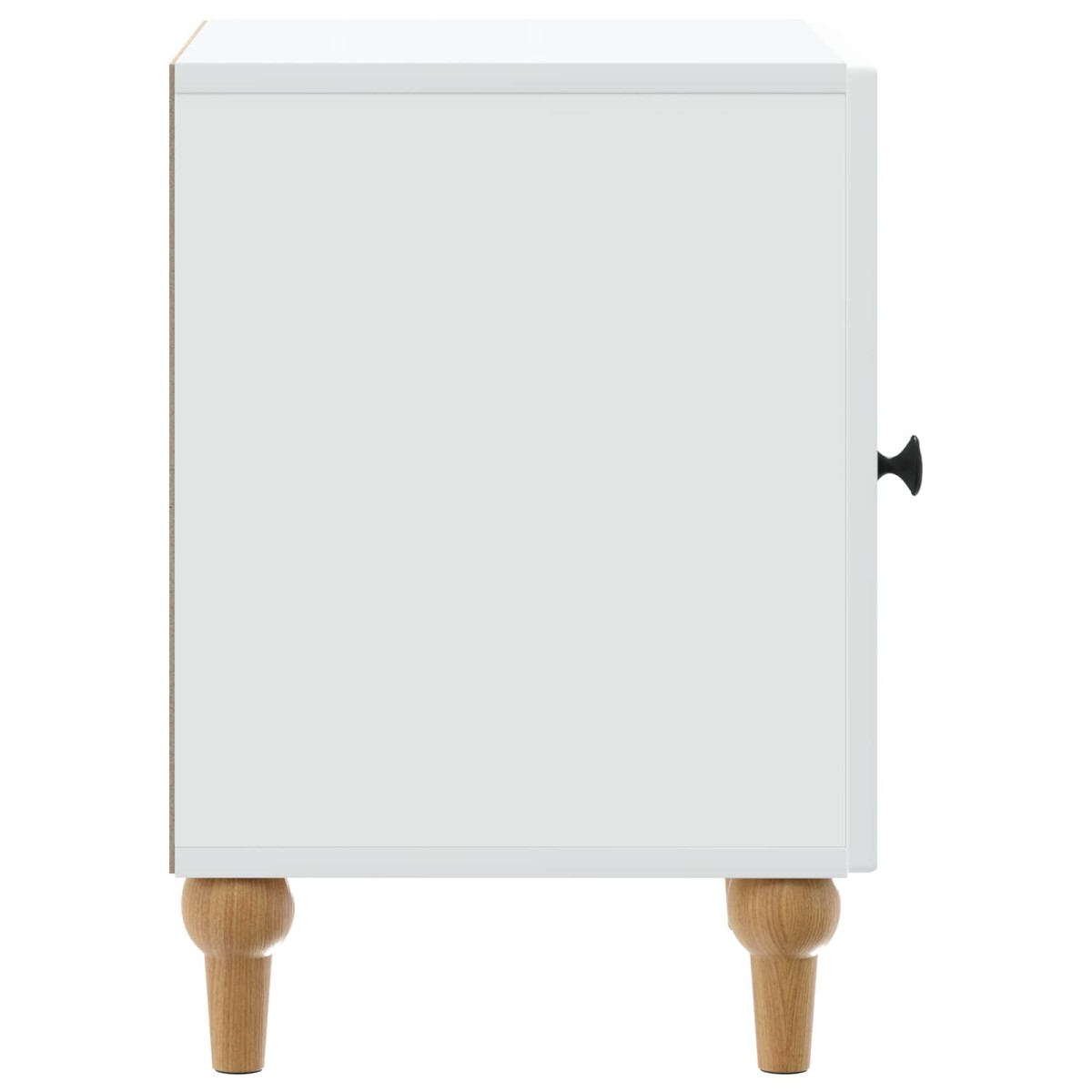 vidaXL Κομοδίνο 2 τμχ. Λευκό 43 x 34,5 x 50 εκ Επεξεργασμένο Ξύλο