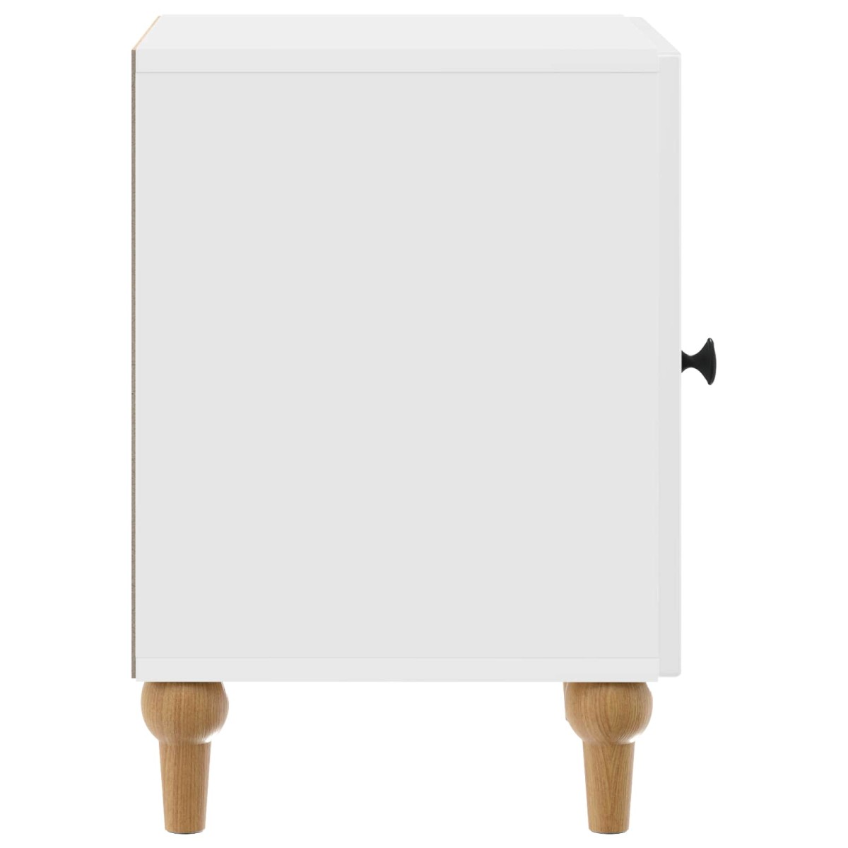 vidaXL Κομοδίνο 2 τμχ. Γυαλιστερό Λευκό 43 x 34,5 x 50 εκ