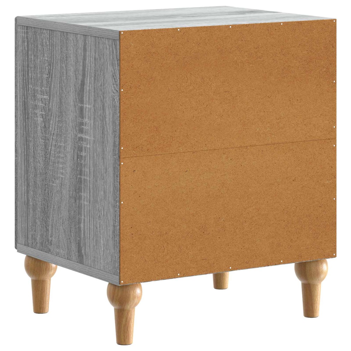 vidaXL Κομοδίνο 2 τμχ. Γκρι Sonoma 43 x 34,5 x 50 εκ