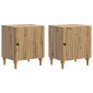 vidaXL Κομοδίνο 2 τμχ. Artisan Δρυς 43 x 34,5 x 50 εκ