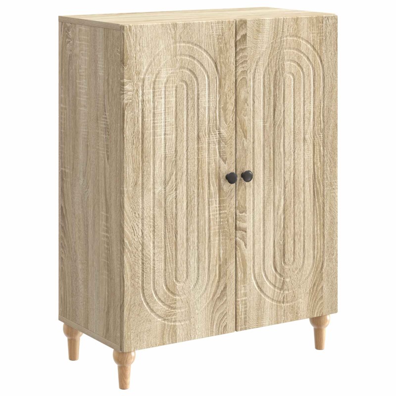 vidaXL Πλαϊνό γραφείο Sonoma Δρυς 66 x 34,5 x 90 εκ Επεξεργασμένο Ξύλο