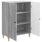 vidaXL Πλαϊνό γραφείο Γκρι Sonoma 66 x 34,5 x 90 εκ Επεξεργασμένο Ξύλο