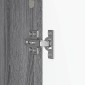 vidaXL Πλαϊνό γραφείο Γκρι Sonoma 66 x 34,5 x 90 εκ Επεξεργασμένο Ξύλο