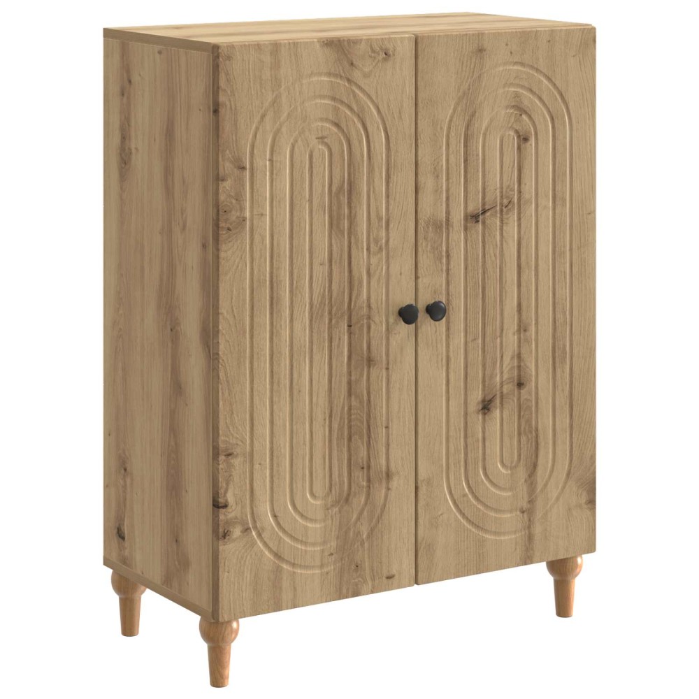 vidaXL Πλαϊνό γραφείο Artisan Δρυς 66 x 34,5 x 90 εκ