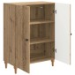 vidaXL Πλαϊνό γραφείο Artisan Δρυς 66 x 34,5 x 90 εκ