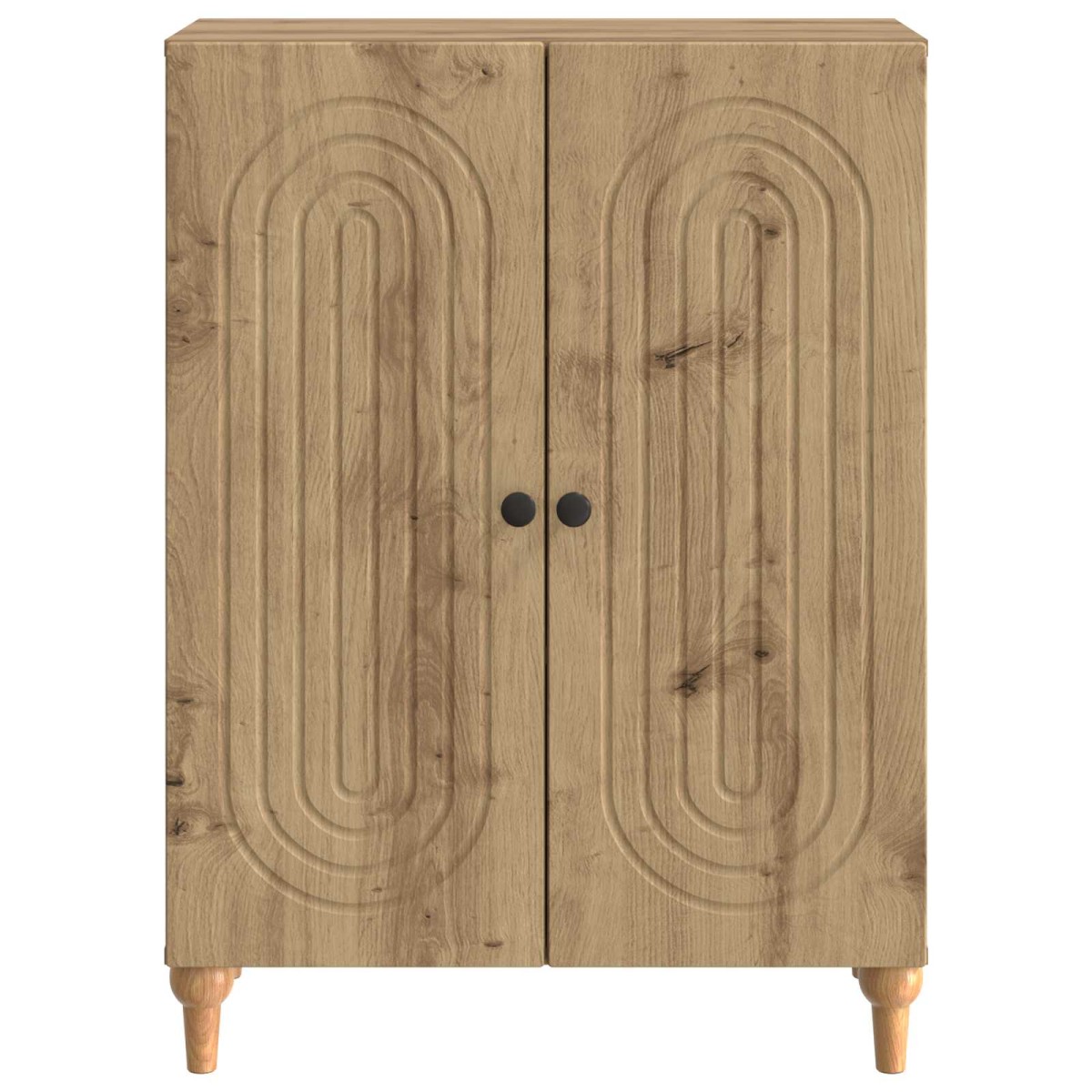 vidaXL Πλαϊνό γραφείο Artisan Δρυς 66 x 34,5 x 90 εκ