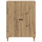 vidaXL Πλαϊνό γραφείο Artisan Δρυς 66 x 34,5 x 90 εκ