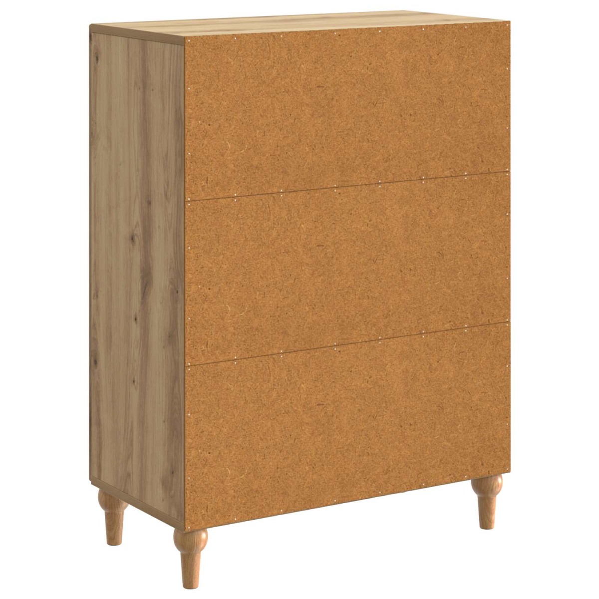 vidaXL Πλαϊνό γραφείο Artisan Δρυς 66 x 34,5 x 90 εκ