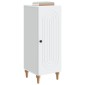vidaXL Πλαϊνό γραφείο Λευκό 33 x 34,5 x 90 εκ Επεξεργασμένο Ξύλο