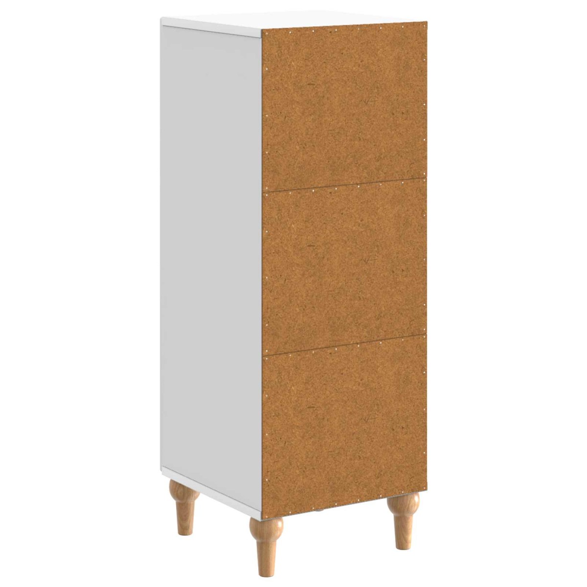 vidaXL Πλαϊνό γραφείο Λευκό 33 x 34,5 x 90 εκ Επεξεργασμένο Ξύλο