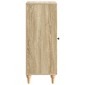 vidaXL Πλαϊνό γραφείο Sonoma Δρυς 33 x 34,5 x 90 εκ Επεξεργασμένο Ξύλο