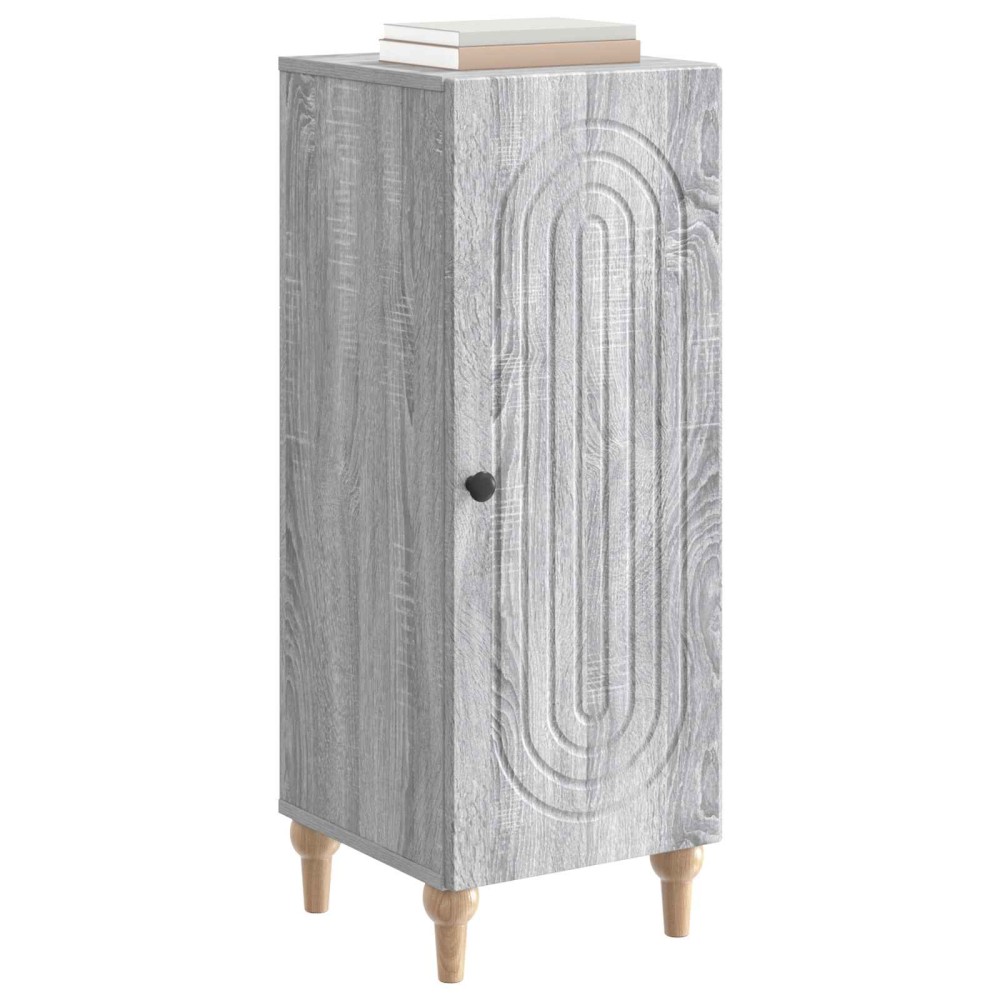vidaXL Πλαϊνό γραφείο Γκρι Sonoma 33 x 34,5 x 90 εκ Επεξεργασμένο Ξύλο